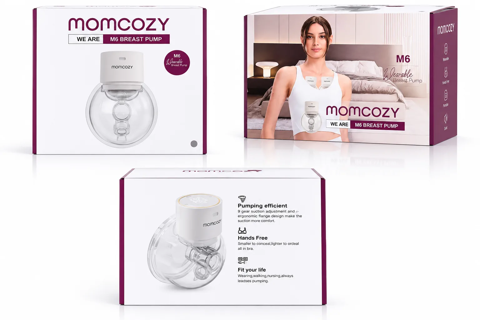 Momcozy M6 – Tire-lait électrique mains libres
