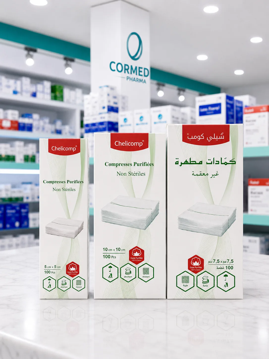 Compresses purifies 