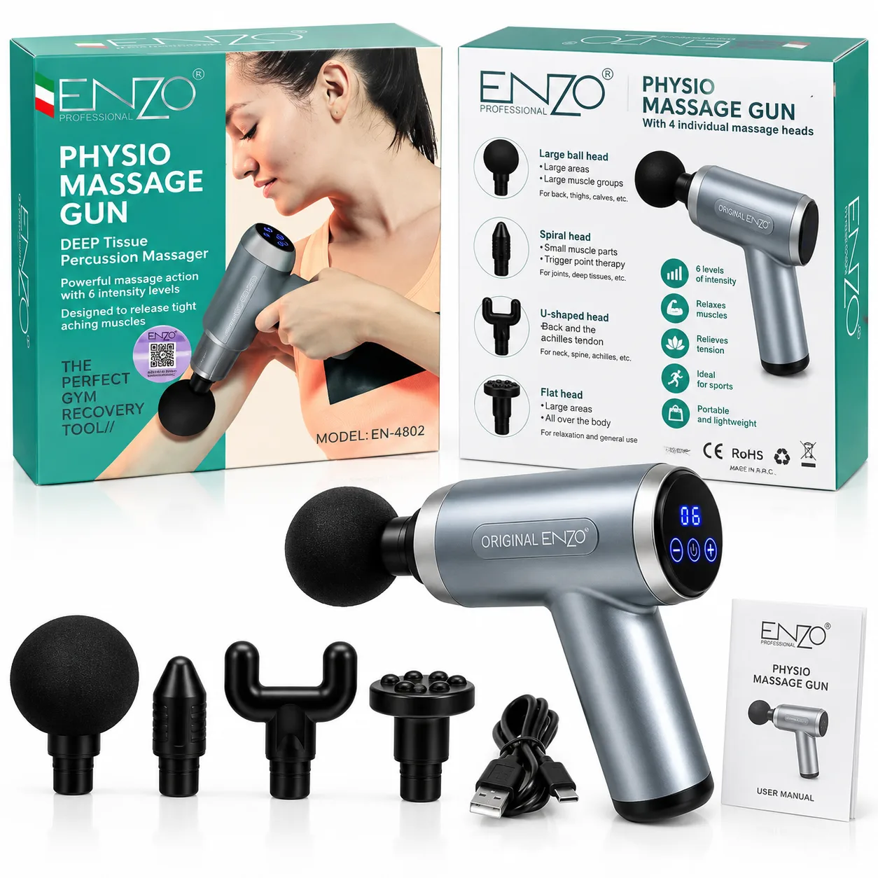 Pistolet de massage ENZO en-4802 